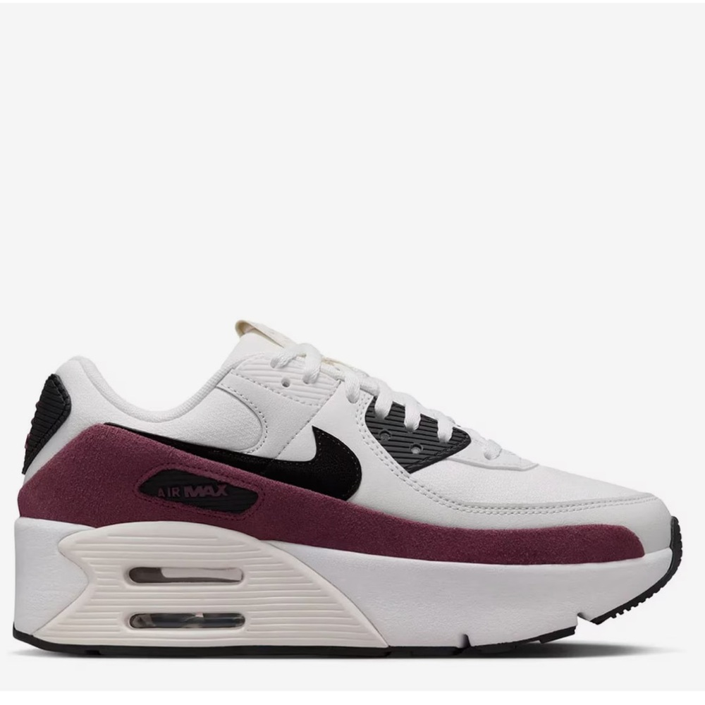 Nike Air Max 90 LV8 Women's Sneakers - Cream and Purple